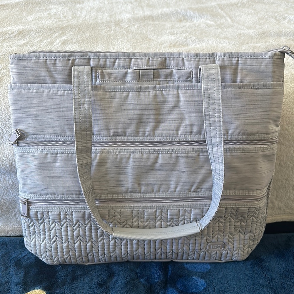Lug Taxi tote bag in brushed silver NWOT